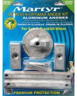 Martyr aluminiumanode til sett til Mercury/Mariner Verado 4 cyl./Optimax Erst OEM: CMVERADO4KITA. 56-221