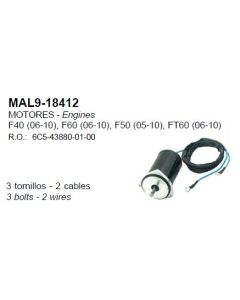 Tilt / Trim motor for Yamaha F40 F60 2006-10 erstatter OEM nummer PH200-T045, Yamaha: 6C5-43880-00, 6C5-43880-01, 6C5-43880-0100, BPS-200-T045