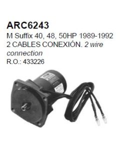 Tilt Trim Motor for Johnson Evinrude 40 48 50 HP 4 Bolt 2 Wire erstatter OEM nummer REC0433226, PH200-T022, OMC/Johnson/Evinrude: 0433226, 0769881, 433226
