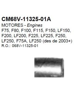 75 - 250 hk Martyr anode til Yamaha Erst. nr: CM68V-11325-01A. 68V-11325-01 68V-11325-00