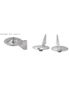 Yamaha trimFinneanode Martyr 150 - 200 Hk Venstre roterende Erst OEM: CM6K1-45371-02A. Yamaha: 6K1-45371-02
