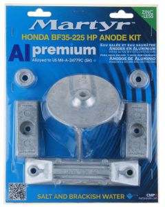 ALUMINIUM anodesett Honda BF35 --> BF225 Erst. nr: CMHBF35225KITA