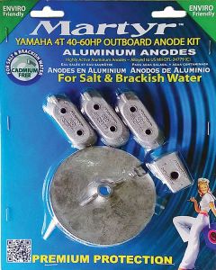 Martyr aluminium Anodesett YamahaF40 og F60 Erst OEM: CMY4060KITA