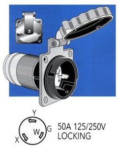 POWER INLET 50A 125 / 250A 4C Erst OEM: GS11383