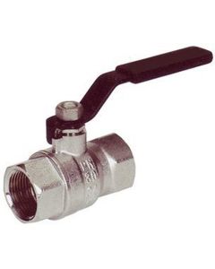 Kuleventil 1/2" laget i tilkrommet messing og rustfritt stål. med teflonpakning og aluminiumshandtak Erst OEM: GS30011
