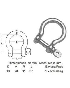 Sjakkel galvnisert 10MM Erst OEM: GS71262