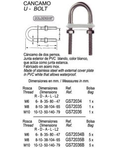 Baugkrok/Festeøye PVC 10 mm. Erst OEM nr: GS72035
