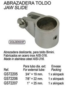ØVRE SLIDE MED BOLT 7/8 (22 mm) Erst OEM: GS72206