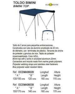 2 BOW BIMINI 150/170 CM Erst. nr: OCEMA0603B
