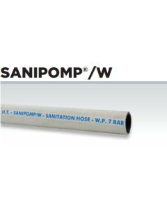 Sanitærslange SANIPOMP®/W luktfri fra 16mm til 38mm selges pr. meter