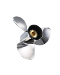 Stålpropell New Saturn til Johnson, Evinrude 40 - 140 hk, 1.6L - 3.0L erstatter OEM nummer SOL2431-130-19, Selva: 2506020, OMC/Johnson/Evinrude: 176215, 389510, 765184, Suzuki: 58100-95530-019